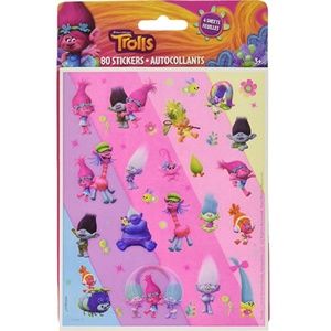 3/20$ 80 pcs Trolls Sticker Sheets (4 Sheets)
